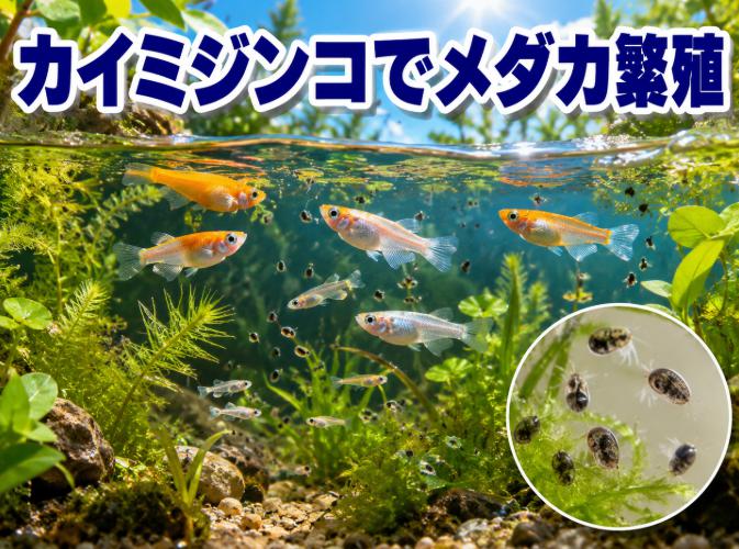 カイミジンコでメダカの餌やりが簡単に!自然な繁殖と育成のコツ