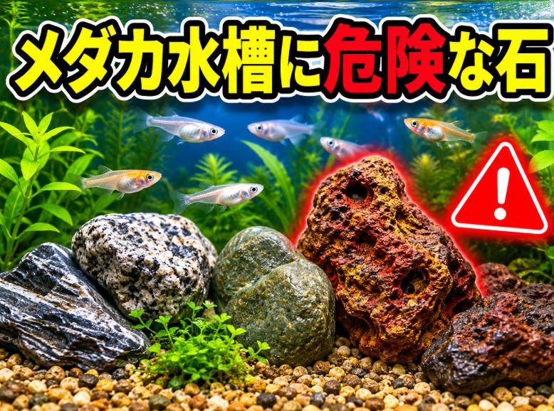 メダカ水槽に入れてはいけない石とは?危険な石を完全解説