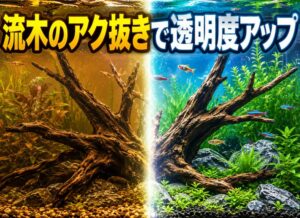 水槽の流木アク抜き完全ガイド｜簡単なアク抜き方法で透明度アップ