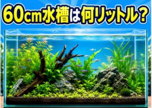 60センチ水槽は何リットル?容量計算と最適な飼育数を完全解説