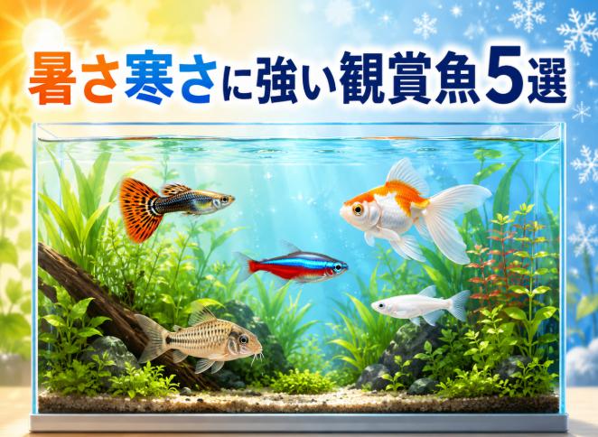 暑さ寒さに強い観賞魚5選!初心者も飼いやすい丈夫な魚たち