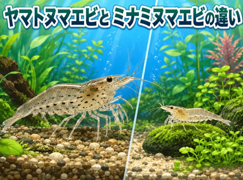 ヤマトヌマエビとミナミヌマエビの違いを徹底比較!どちらを選ぶべき?